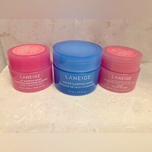 LANEIGE 2 Lip Sleeping Masks & Water Sleeping Mask Mini Size
